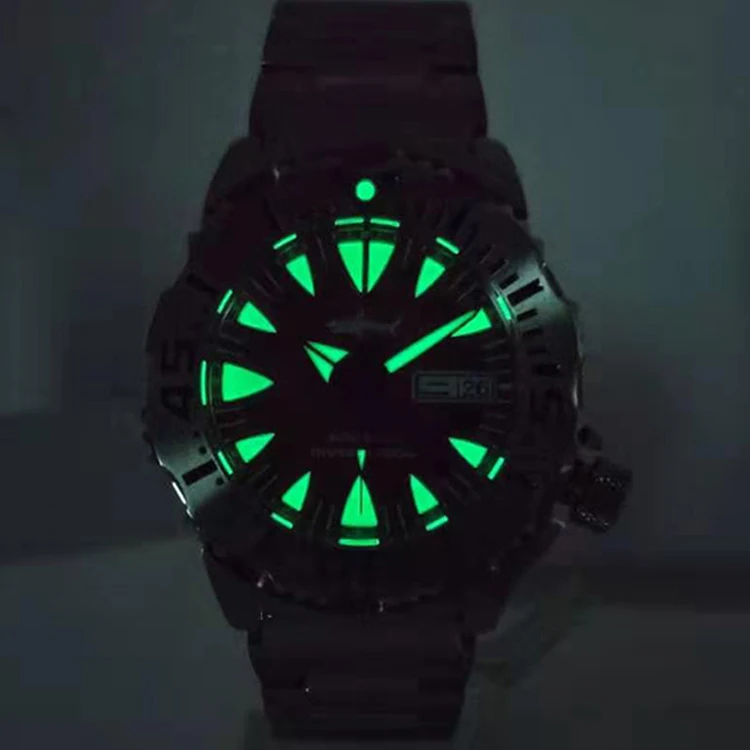 Heimdallr 62mas masculino mergulhador relógios relógio automático 200m à prova dwaterproof água relógios de pulso mecânicos c3 luminoso nh36 espelho safira