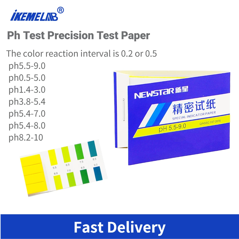 100 Pieces Various Specifications Special Indicator Test Paper PH 5.5-9.0