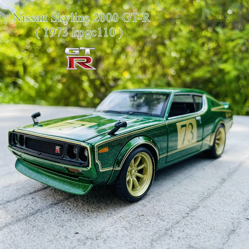 Maisto 1:24 2009 GTR 1973 Nissan Skyline 2000 GT-R alloy car model