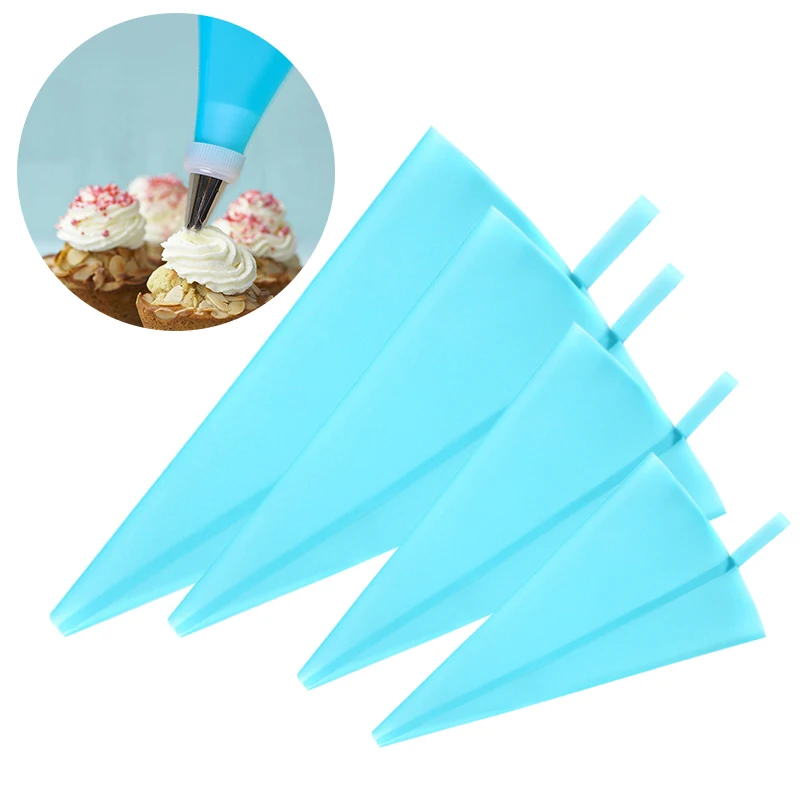 1PCS Reusable Silicone Pastry Bag Piping Cake Decorating Tools DIY Cupcake New Pastry Bags Kitchen Cakes Pastry Supplies