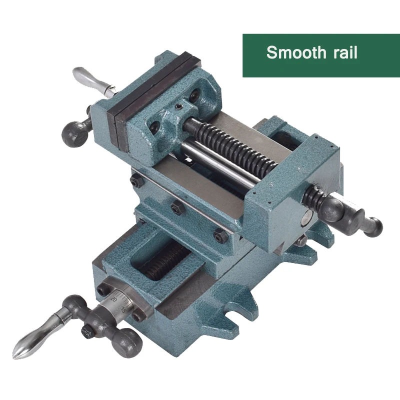 q97 Heavy-Duty Precision Cross-Nose Pliers Bench Vise Drilling Variable Milling Machine Two-Way Movable Vise Table