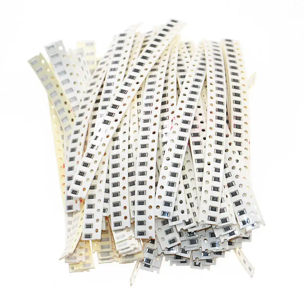 2000pcs 80values 5% 1206 SMD Resistor Assorted Kit set 10 ohm - 910k ohm Chip Fixed Resistor Sample Kit Sample Bag