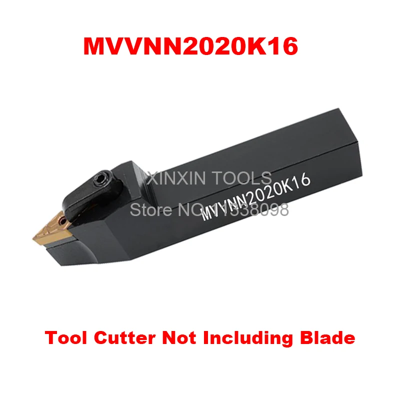 MVVNN2020K16 Turning Tool Holder, lathe Turning tools, CNC External tool Holder, Lathe cutting tool for VNMG160404/08 Inserts