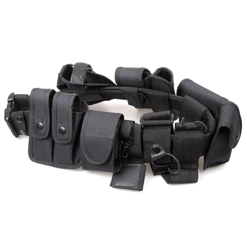 Military Multifunctional Security Belts Waist Pack Hunting Tactical Utility Kit Duty Belt Bag Training Belt Pouch Holster Bag