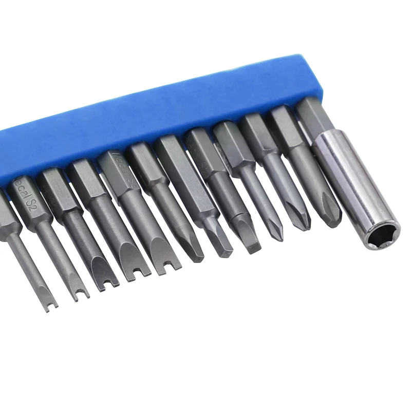 Magnetic S2 Screwdriver Bits 1/4inch Hex Shank Screw Driver Set Hand Tools for PH Torx Hex Slotted Y-Type Square Screws