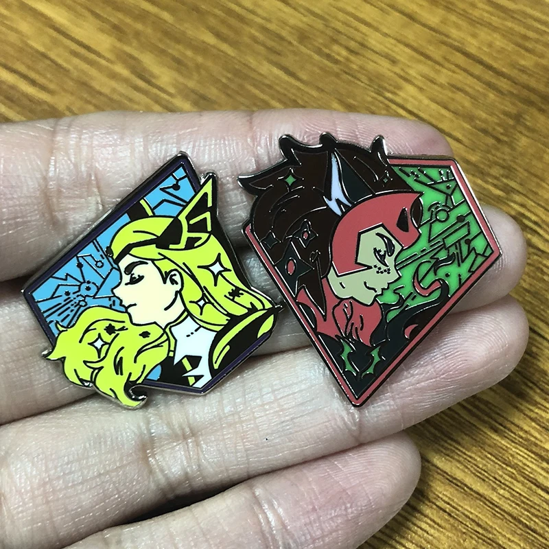 She-Ra & Princess of Power Sword of Protection Pin CatraDora Catra Adora Lesbian LGBT Girl Love Badge Villain Scorpia Brooch