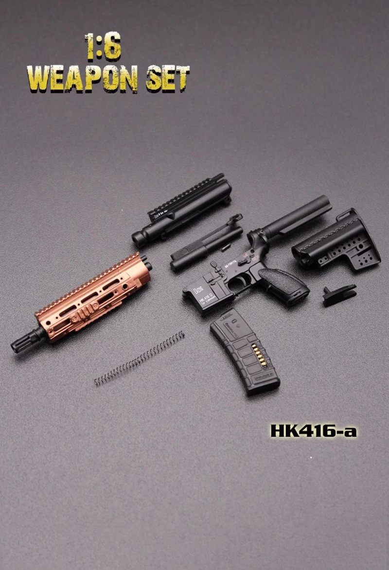 Mini Times Toys 16cm 1/6 Scale Figure accessori per modelli di armi HK416 e M4 Series Gun Model Toys For 12 "Army Solider Action