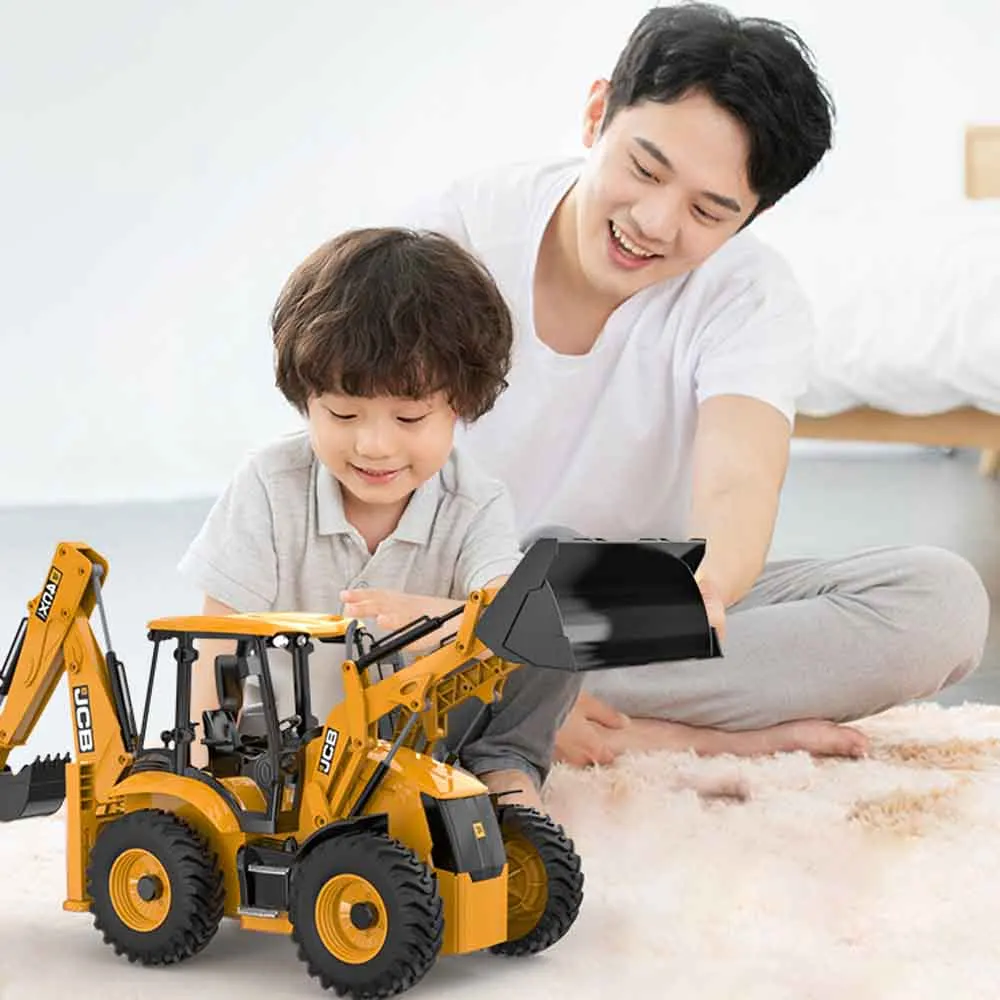 1/20 RC Excavator Tractor Truck for Kids Caterpillar Machine 2.4GHZ 11CH Engineering Car Radio Remote Controlled Toys for Boys