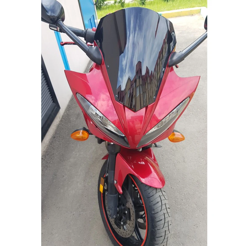Windscreen For 2007 2008 2009 2010 Yamaha FZ6 S2 600 Fazer FZ-6 FZ 6 Wind Screen Deflectors Windshield Smoke Iridium