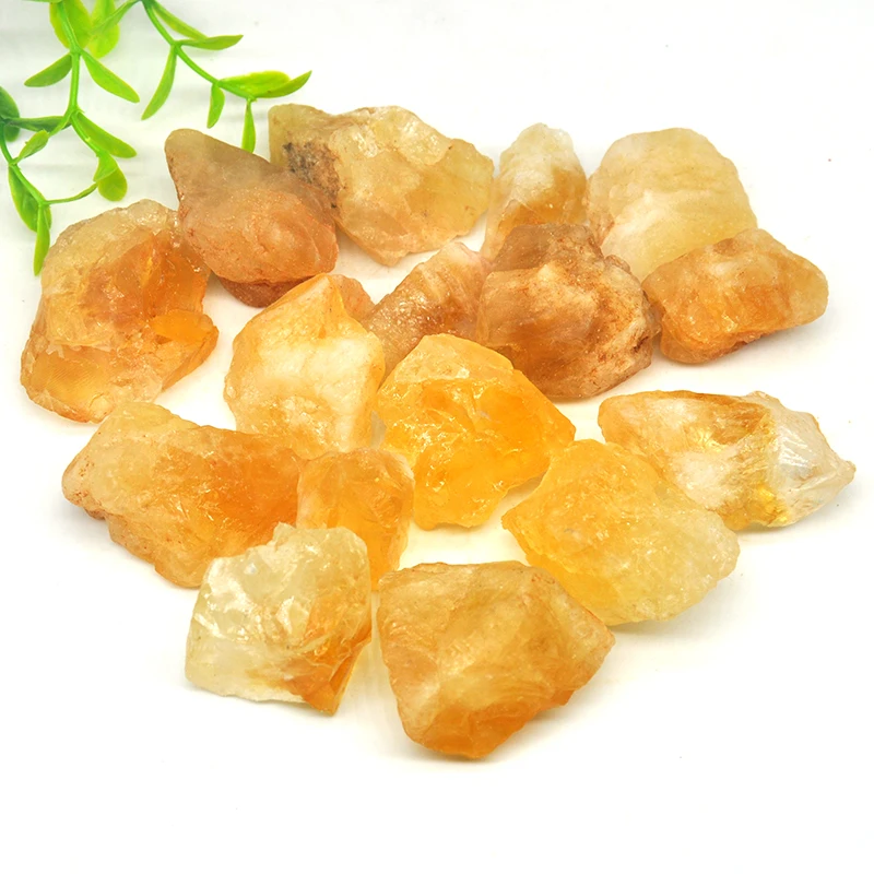 Natural Raw Citrine Crystals Stone Bulk Tumbled Gravel Reiki Healing Quartz Gem Home Decoration Gifts Aquarium Décor Wholesale