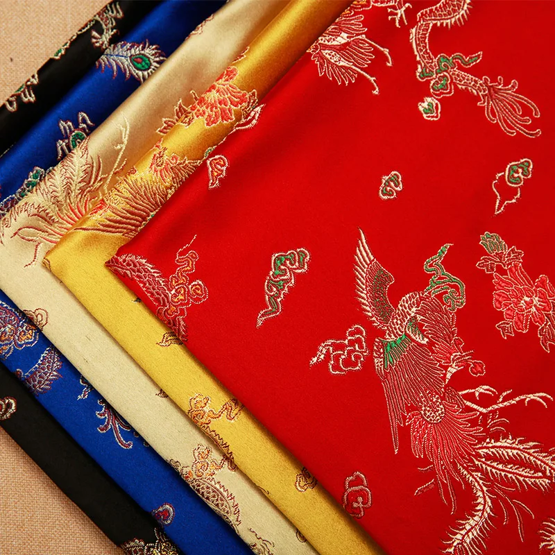 Damask fabric Brocade jacquard fabrics Chinese style vintage clothing material for sewing cheongsam and kimono