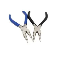 Carbon Steel Round Nose Pliers 6 in 1 Bail Making Pliers Multi-step Jewelry DIY Hand Tool