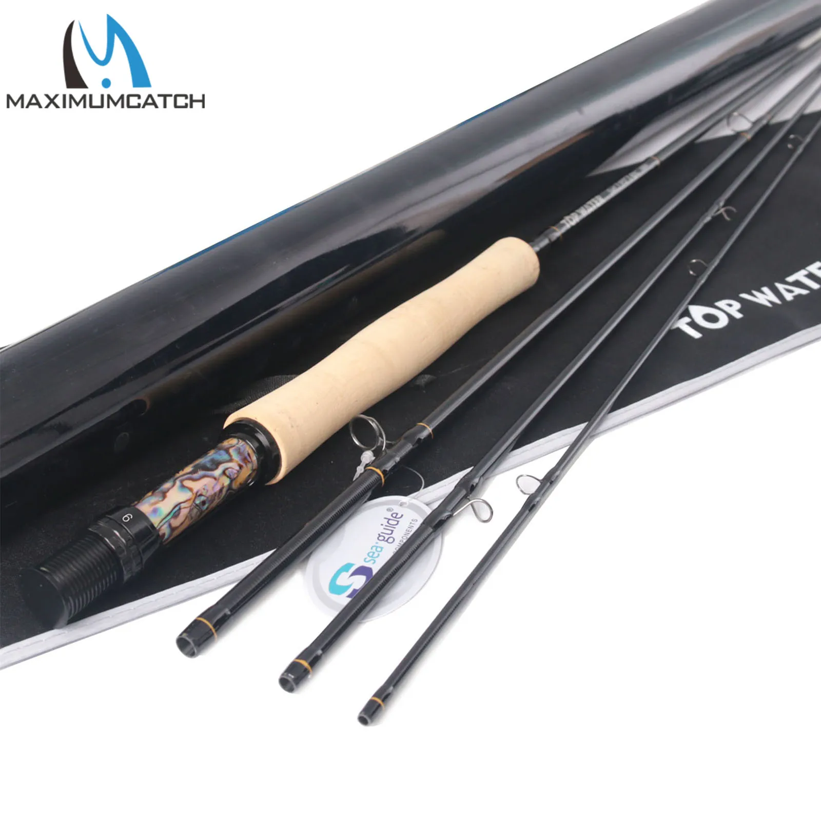 Maximumcatch 5/6WT 9'0'' Fly Fishing Rod 40T+46T SK Carbon Fiber Fast Action AAAA Cork Handle With Tube Fly Rod