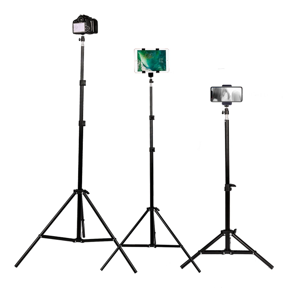 SH Photo Selfie Light Stand Tripod For Phone Camera With Bluetooth Remote Phone Clip For Live Youtube Photo Studio Accessories