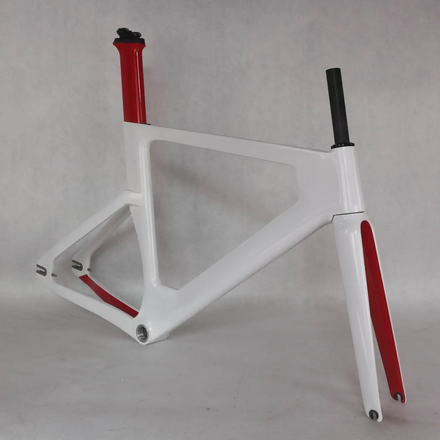 Carbon Track Frame for Bicycle, Road Frame, carbon frame, Fixed Gear Bike Frameset, Seat Post, New Paint, 49 cm, 51 cm, 54cm,