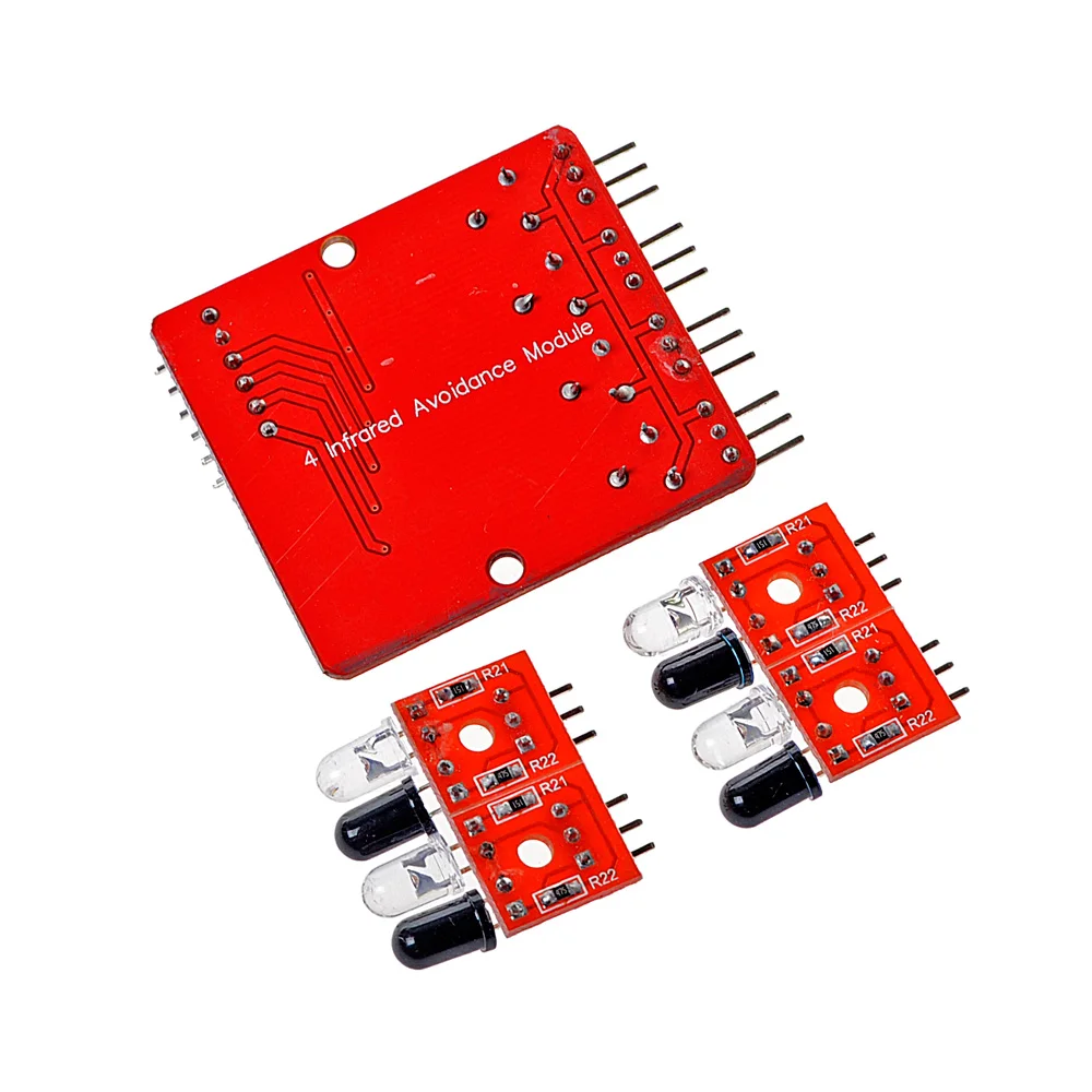 4-Way Infrared Trace Tracking Patrol Module Obstacle Avoidance Sensor For Robot Intelligent Car