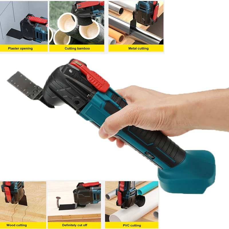Cordless Multi Funktion werkzeug Elektrische Säge Renovierung Power Werkzeuge mit 8 stücke sägeblatt Zubehör Für Makita 18V Batterie