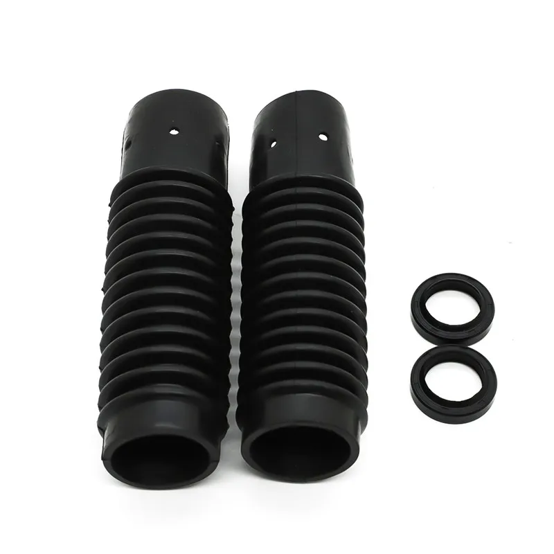 2PC Motorcycle Front Fork Cover Gaiters Boot shock absorber Protector Dust Guard For Honda CT 90 S90 CT110 CL90 CB125 CL125