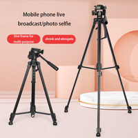 WT3130 Profesional Aluminum Mini Tripods Camera Tripod Stand With Smartphone Holder For DSLR Camera Phone Smartphone