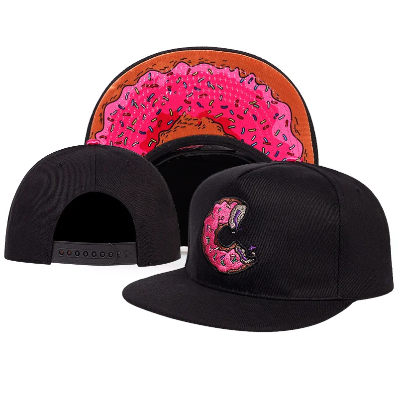 Hip hop hat summer outdoor sun hats donut embroidery baseball cap men and women adjustable Street dance caps snapback hat gorras