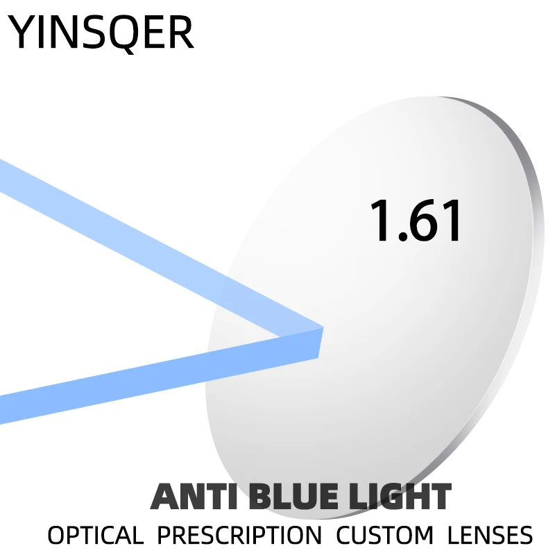 

1.61 Index Optical Cheaper Normal Lenses Computer Professional Anti Blue Light Prescription Glasses Myopia Hyperopia Lens