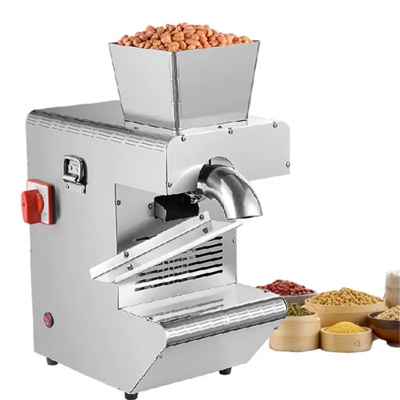 Faactory Commercial Oil presser Stainless steel Oil press machine Peanut oil maker use for Sesame/Almond/Walnut