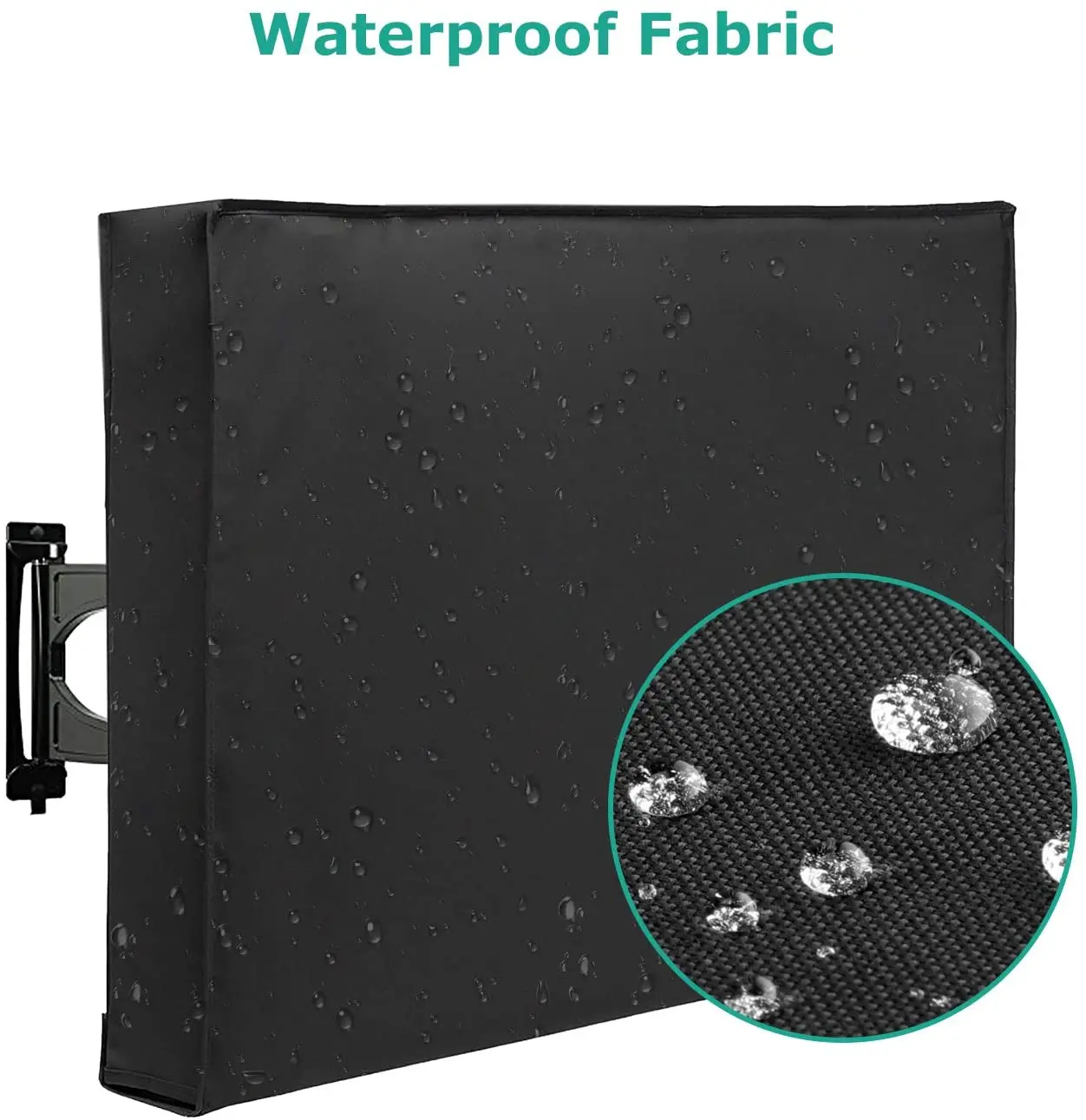 Outdoor TV Cover 22\'\' To 70\'\' Inch The Weatherproof and Dust-Proof Material with Free Microfiber Cloth. Protect Your TV Now!