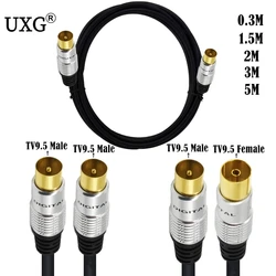 RG59U cable 9.5mm TV Adapter Cord Coaxial TV Cable,for Satellite TV, Cable Modem, Set-top Box Gold Plated 0.3m 1.5m 2m 3m 5m