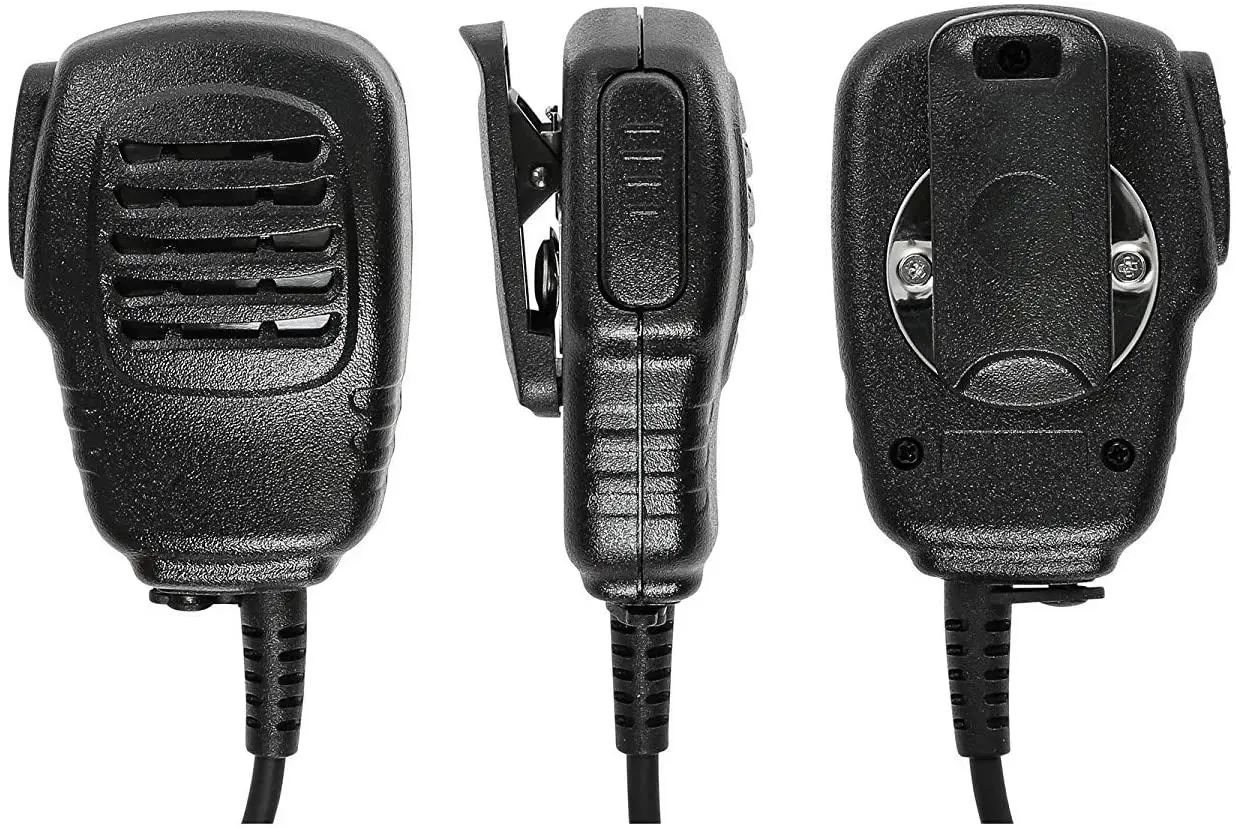 

Waterproof Kenwood Mic,2pin Radio Speaker Mic for Kenwood TK-2170 TK-3170 TK-D240 TK-D340 NX-220 Swivel Clip 3.5mm Jack