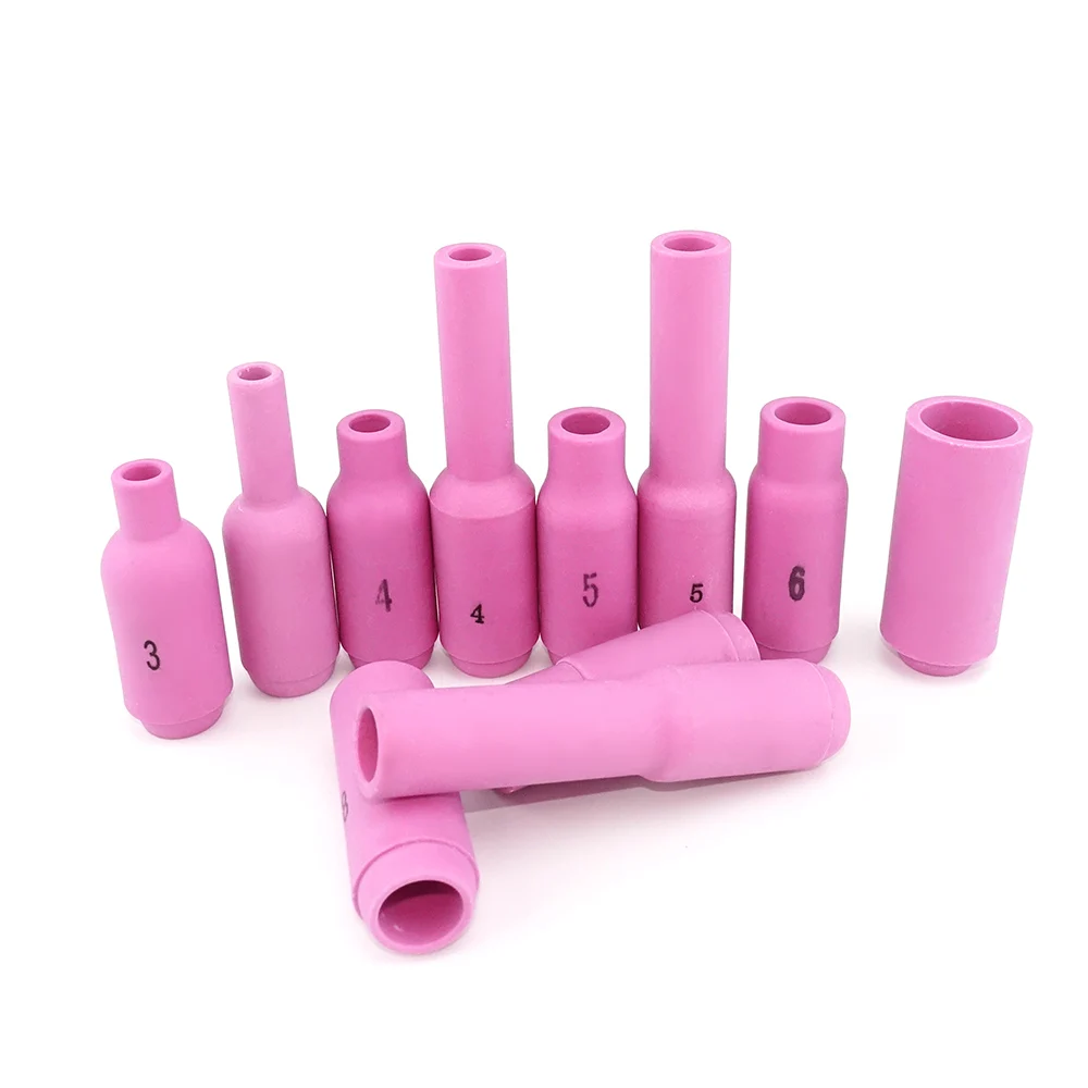 TIG Nozzles Ceramic Cup #3/3L/4/4L/5/5L/6/6L/7/8/10 for WP17 WP18 WP26 Tig Torch Alumina Nozzle