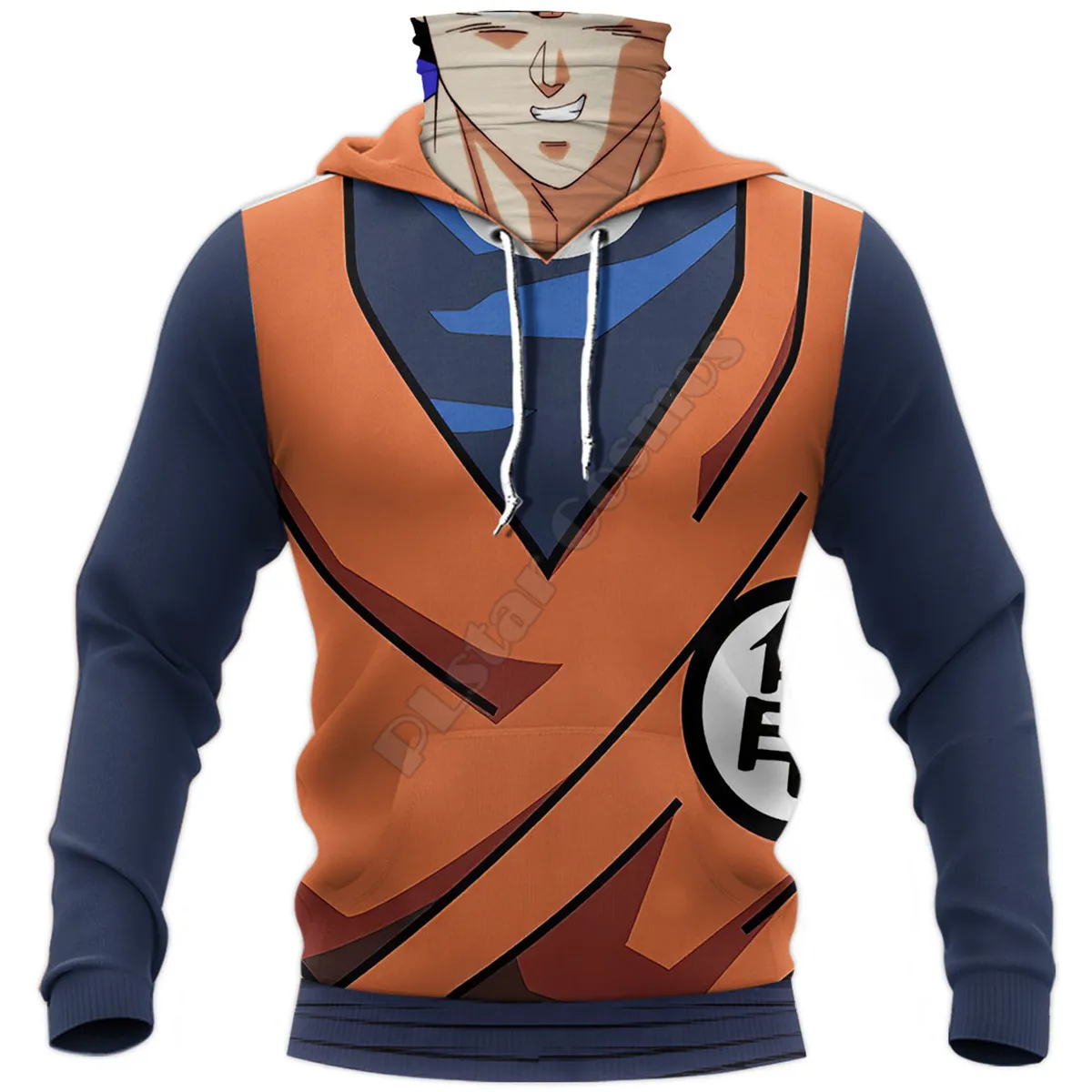 Anime, felpa con cappuccio con stampa 3D, per cosplay, costume da uomo e donna, unisex, viola, S (petto 104 cm