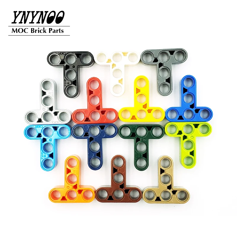 20Pcs/lot High-Tech Beam 3x3 T-Shape Thick Brick Parts MOC 60484 Building Blocks Combination Mechanical DIY Toys Particles Gifts