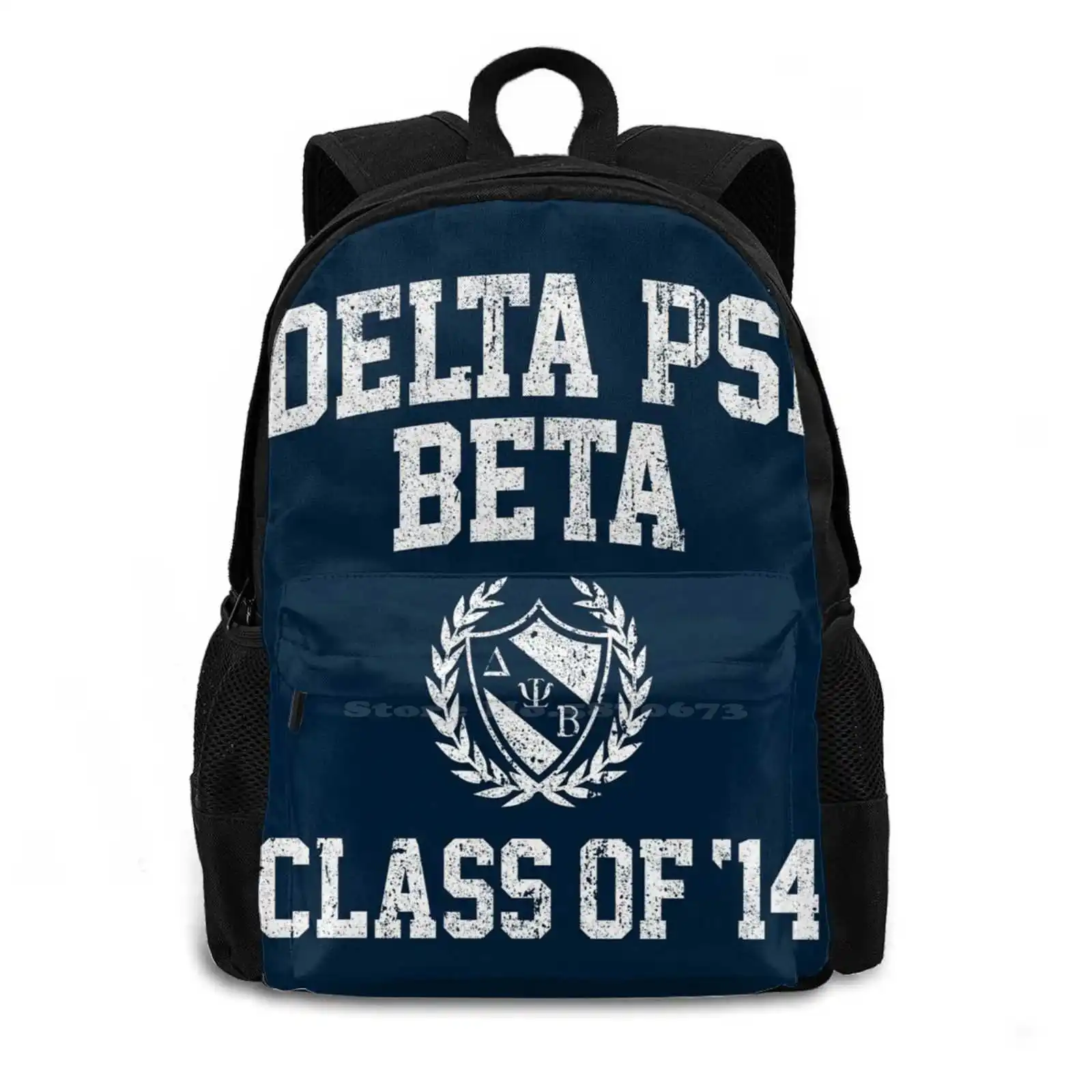 Delta Psi Beta Class Of 14 Backpack For Student School Laptop Travel Bag Frat Seth Rogan Efron Zac Efron Zac Efron Neighbors 2