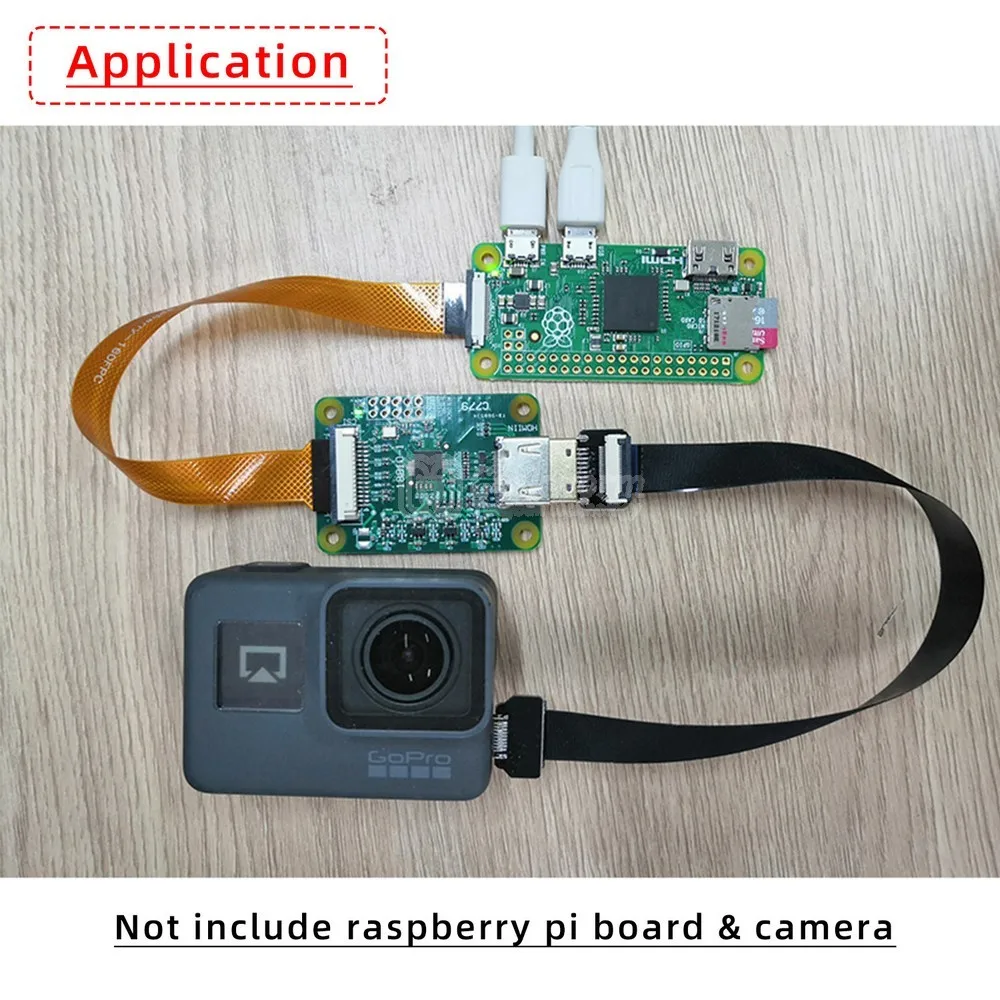 Raspberry Pi Hdmi to CSI-2 Adapter Board with 15 pin FFC cable, HDMI Input Supports Up to 1080p25fps