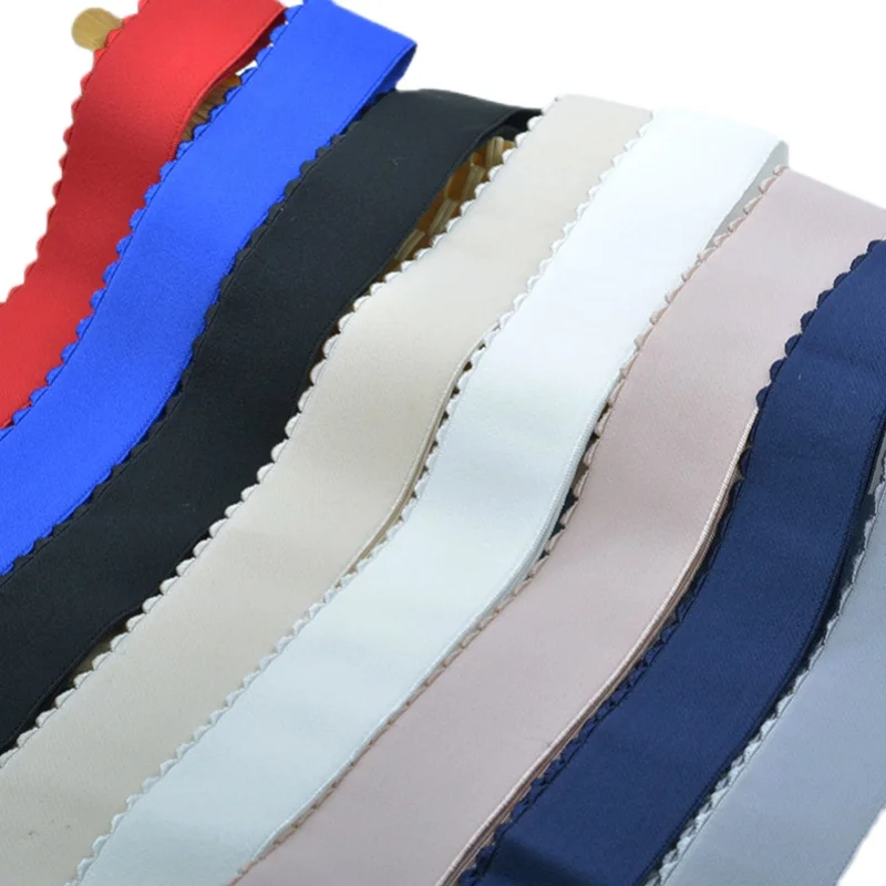 4cm crescent edge double-sided elastic band accessories pants skirt waist panties skin-on belt