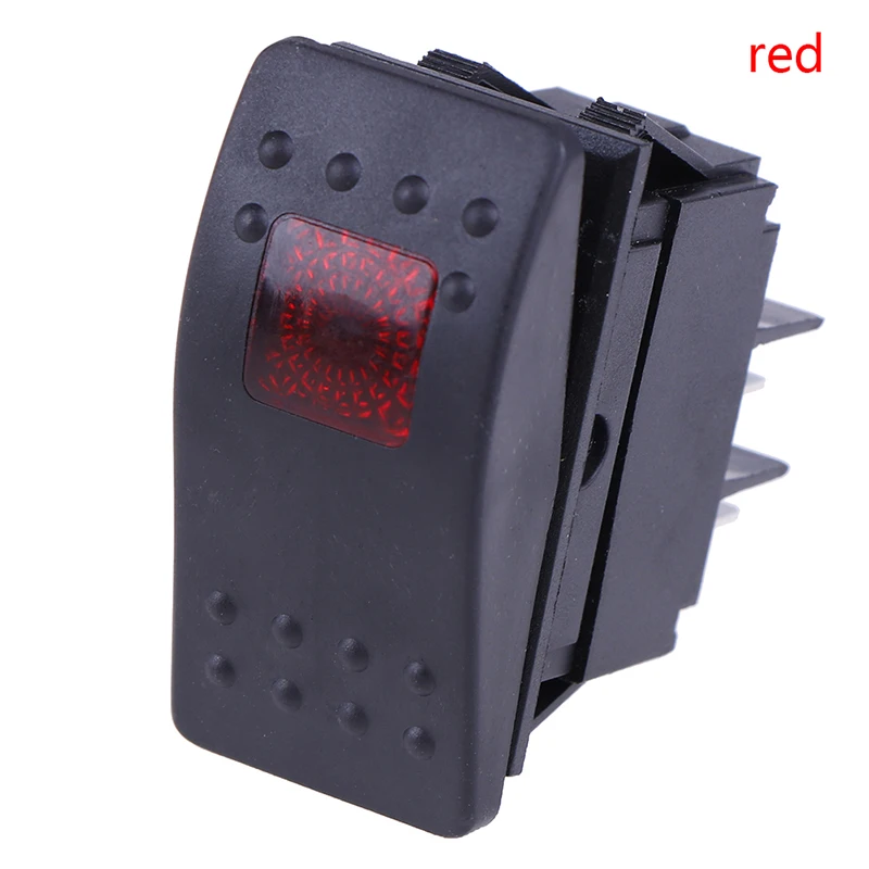 Waterproof Bar Rocker Toggle Switch Car Boat Marine Rocker Switch Button 12v/35A LED Light Lamp 4pin Switch