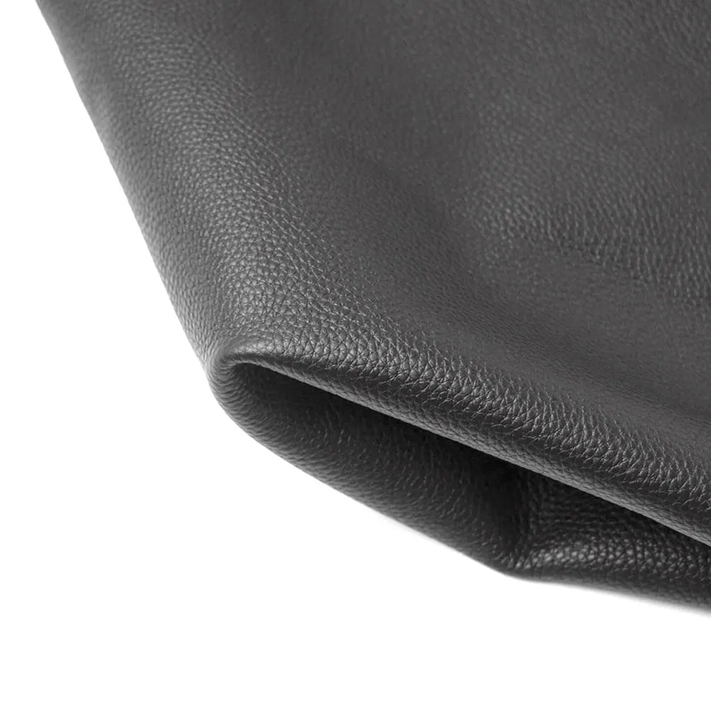 black soft Cow Skin  emboss tanned cowhide  Full Grain genuine leather piece thick cow hide  First Layer 1.8 to 2 mm