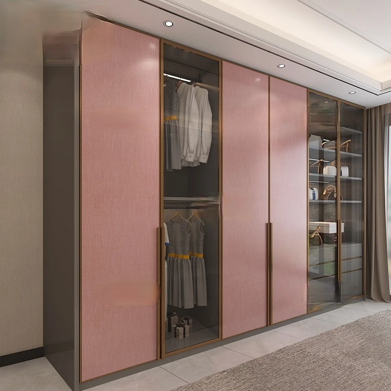 Bedroom integrated wardrobe custom sliding door assembly wardrobe open cloakroom wardrobe luxury