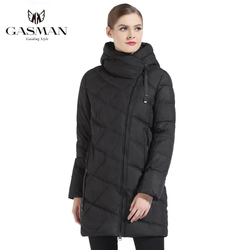 GASMAN – Parka à capuche pour femme, manteau épais à la mode, doudoune de marque, collection hiver 2022, 18806