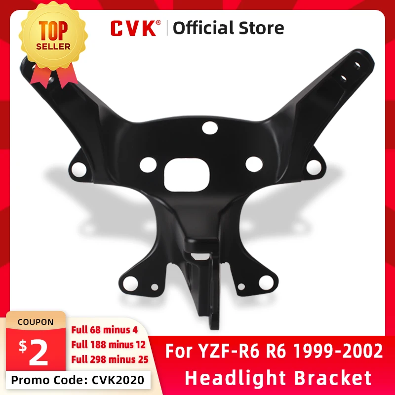 CVK Headlight Bracket Motorcycle Headlamp Upper Stay Fairing For YAMAHA YZF 600 R6 1999 2000 2001 2002 YZF-R6 99 00 01 02 Parts