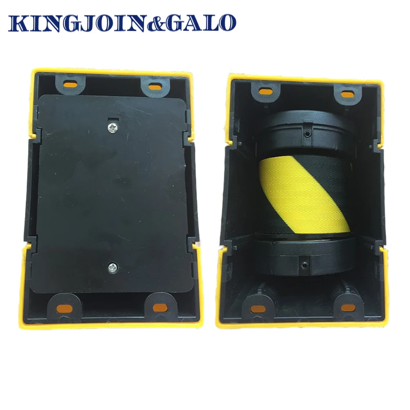 Plastic Wall-Mounted Cordon Isolation 3Meter Belt Retractable Belt Lined Up Black And Yellow Warning Tape