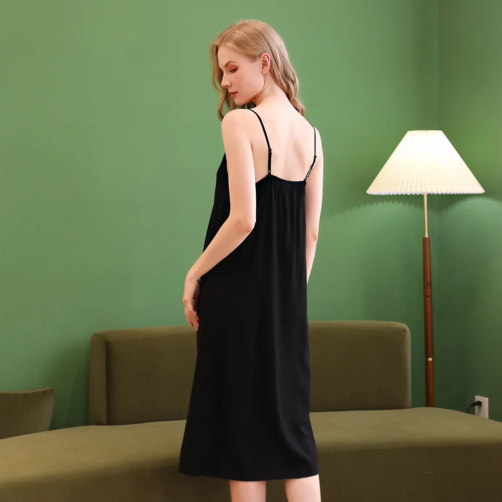 جديد بلا أكمام ملابس النوم القطن ثوب النوم مثير المرأة فستان النوم رداء النوم غير رسمي الدانتيل تقليم ملابس النوم فضفاضة المنزل روب للنوم