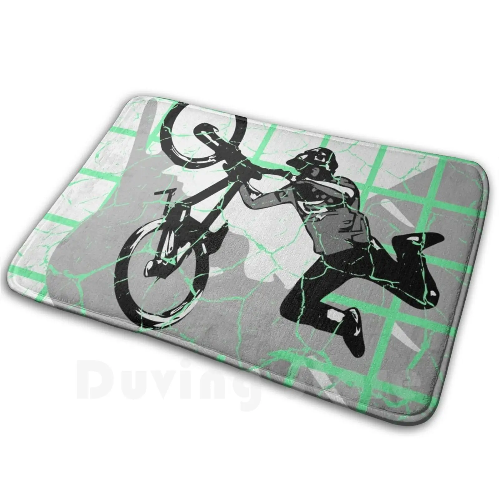 Mountain Bike-Dirt Bike Rider-Mtb Mat Rug Carpet Anti-Slip Floor Mats Bedroom Road Bike Mountain Bike Biker Ride