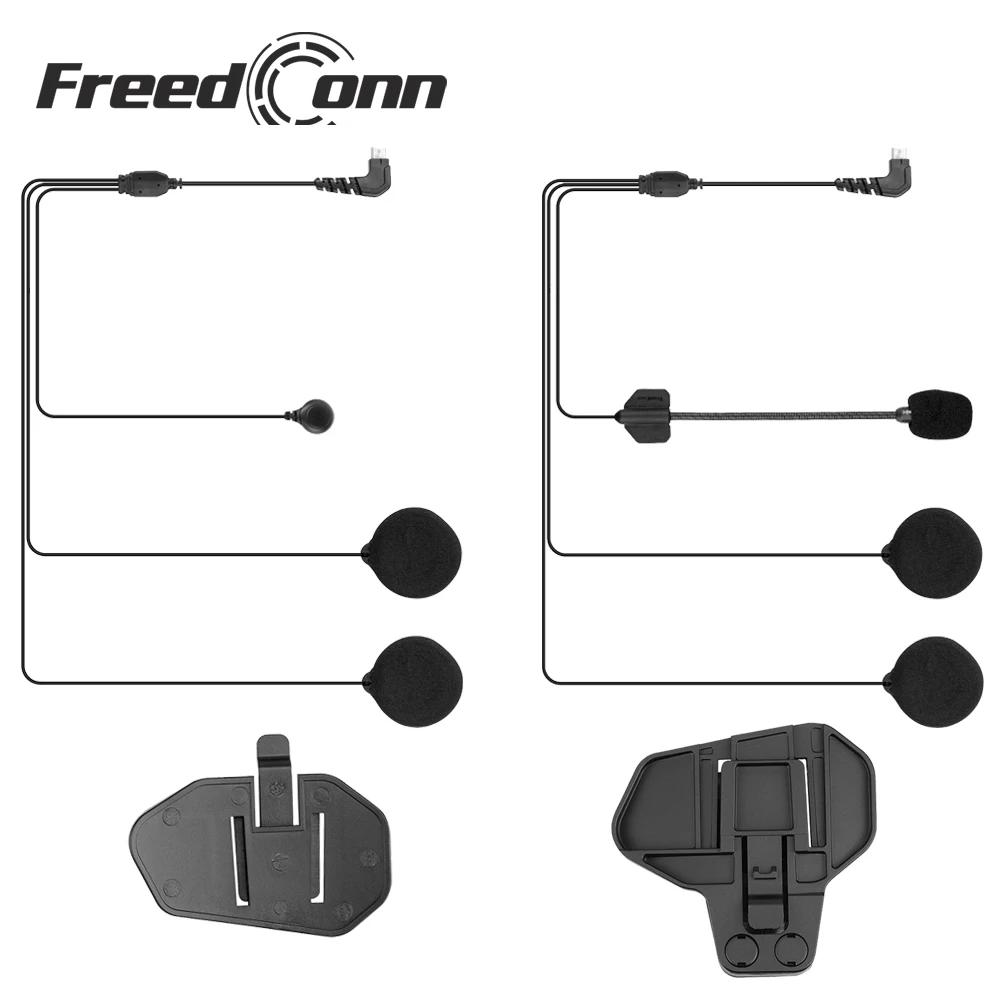 FreedConn Brand 5 Pin 2 in one Cable Headphone & Microphone for R1/R1 Plus with Clip