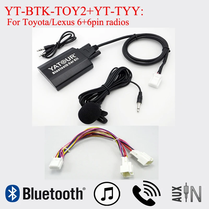 Gorąca sprzedaż Yatour Bluetooth Music adapter dla Toyota Camry Corolla RAV4 Highlander Lexus ES IS LX GX RX