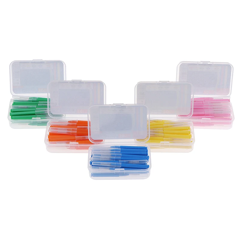 30pcs/lot Interdental Brush Dental Floss Teeth Oral Clean Hygiene Toothpick Teeth Brush Oral Care Tool