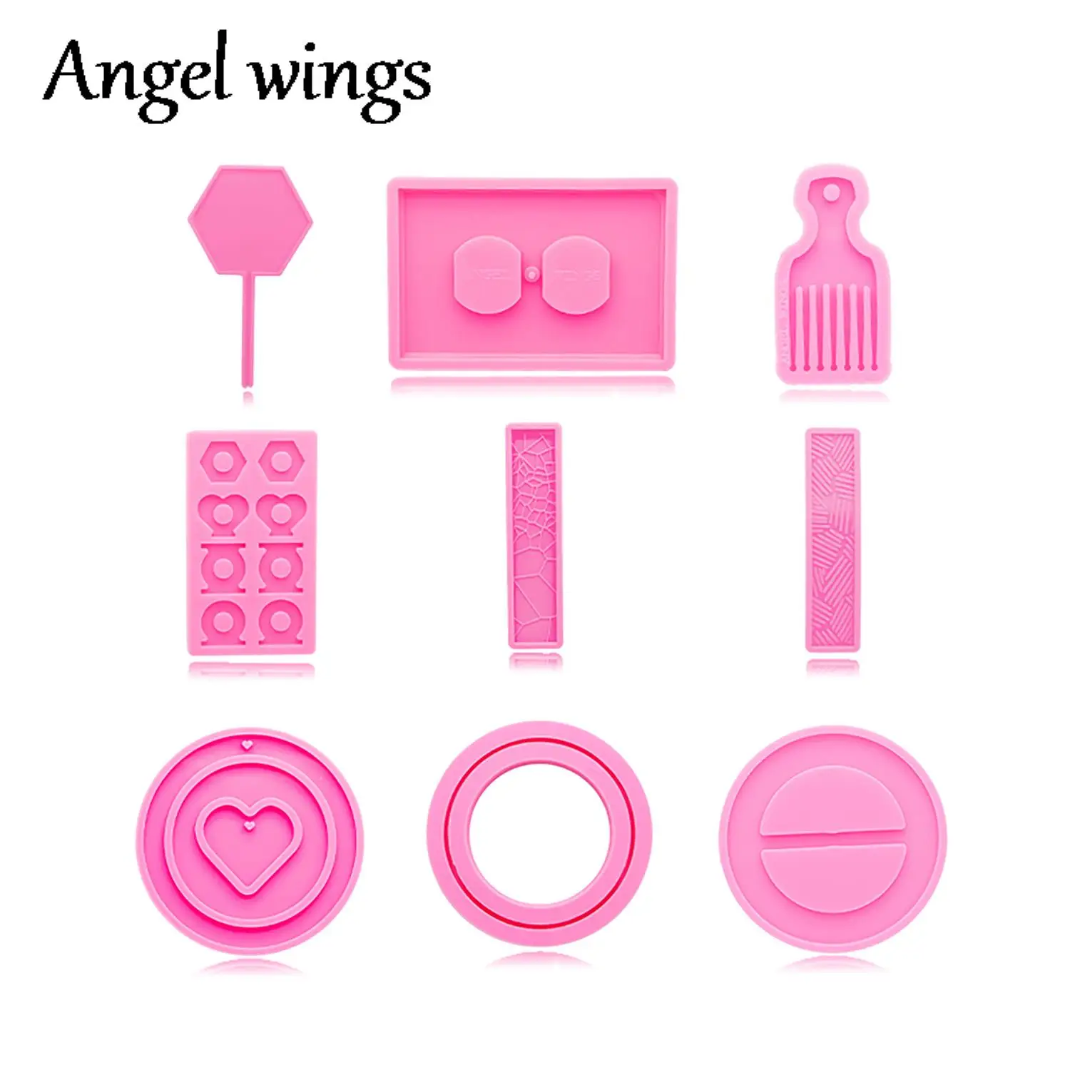 

DY0923 Super Shiny Bracelet/ Straw Topper/Bookmarks /Comb/Light Switch Covers/ Silicone Molds Resin Crafting Crafts with Epoxy