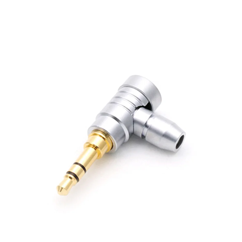 1PC Jack 3.5mm 3 polak Stereo Audio kąt prosty kołłątaja wtyczka kabel typu Jack Adapter lutowniczy złącze