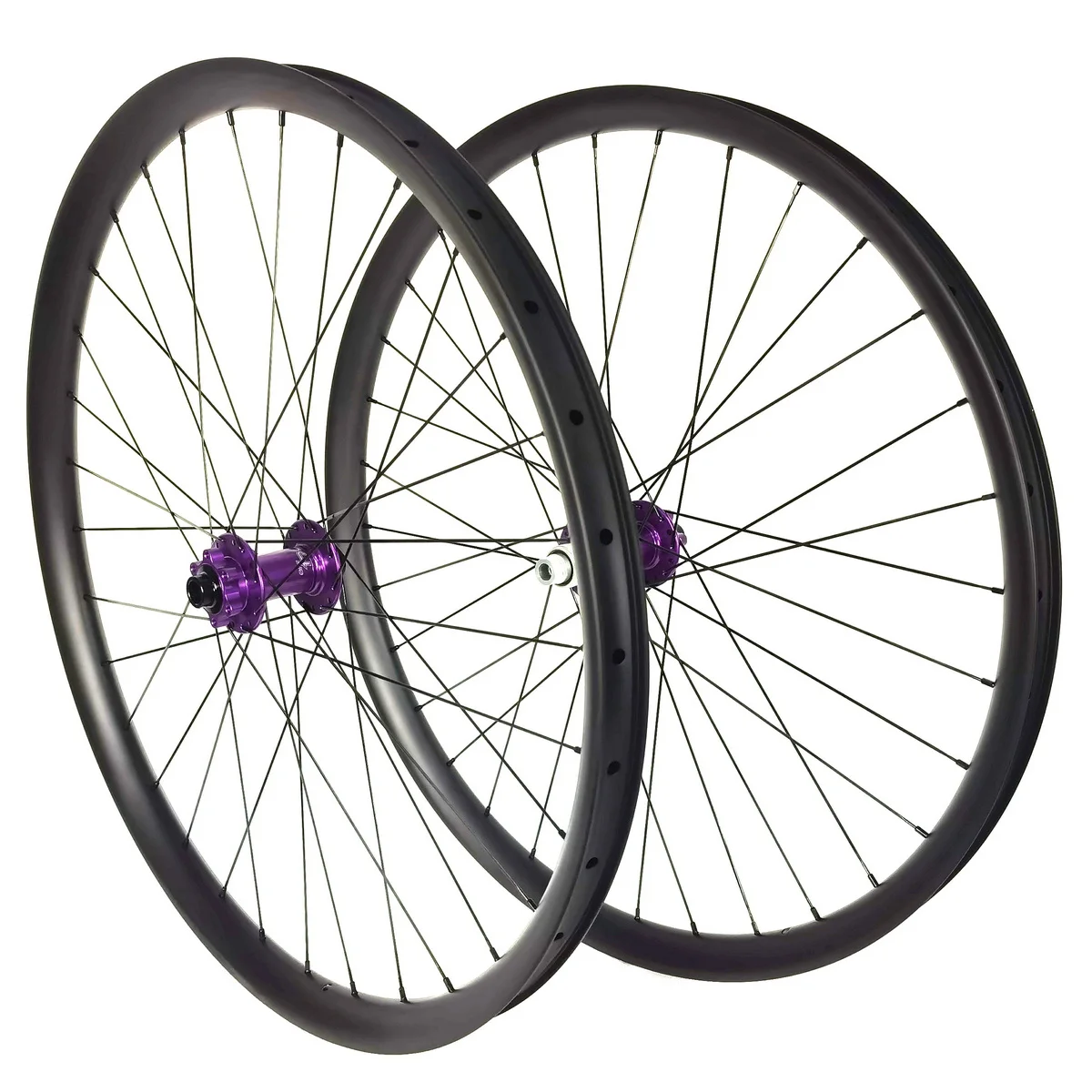 All Mountain DH Carbon Wheels 29ER 38mm Width Asymmetrical Ebike Wheelset Boost Hope Pro4 Hub