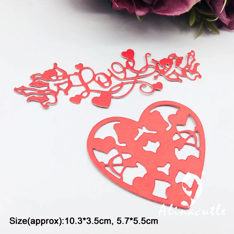 Metal Cutting Die Cut Love Cupid Valentine's Scrapbook Paper  craft album Handmade Card Stencil Cutter Punch Art Dies Alinacutle